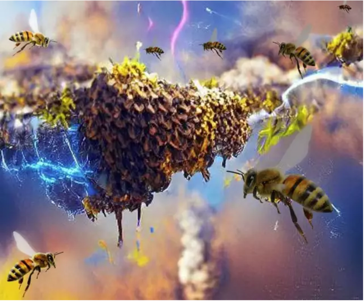 Les abelles electrifiquen l'atmosfera